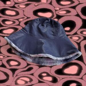 Jocelyn Women's Purple Bucket Hat Faux Fur